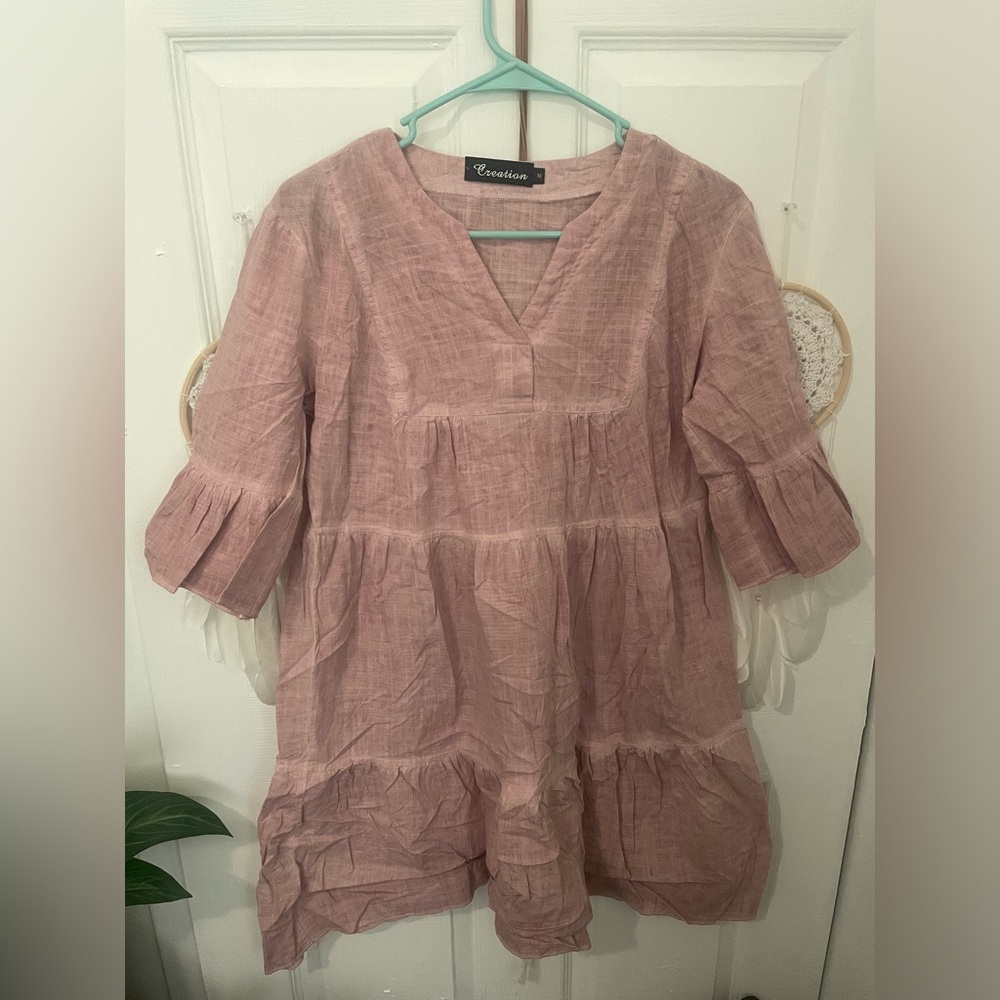 CREATION BEAND PINK DYED DRESS